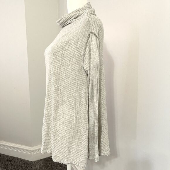 Free People We the Free Lovers Rib Thermal Top Size Small Oversized Split Back - Picture 3 of 9